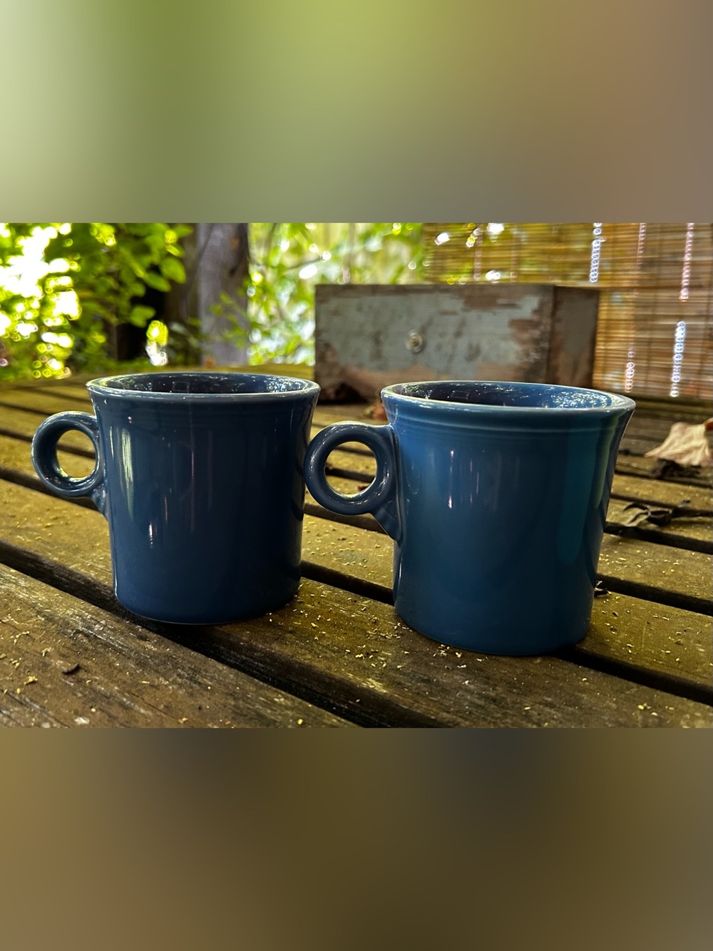 Fiestaware set of 5 Color Mugs - lapis Blue, turquoise Aqua, Lime, daffodil - Picture 5 of 5